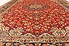 Isfahan Red Hand Knotted 98 X 131  Area Rug 100-28137 Thumb 7