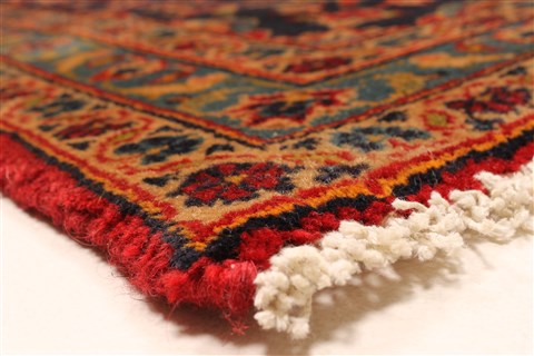 Kashan Red Hand Knotted 99 X 134 Area Rug 100-28138 Image 11