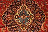 Kashan Red Hand Knotted 99 X 134  Area Rug 100-28138 Thumb 9