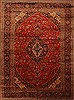 Kashan Red Hand Knotted 99 X 134  Area Rug 100-28138 Thumb 0