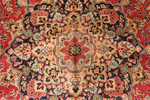 Kashan Red Hand Knotted 97 X 1210 Area Rug 100-28139 Image 13