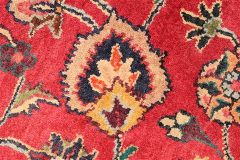 Kashan Red Hand Knotted 97 X 1210 Area Rug 100-28139 Image 1