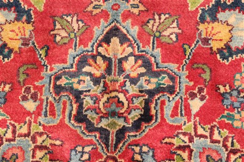 Kashan Red Hand Knotted 97 X 1210 Area Rug 100-28139 Image 3