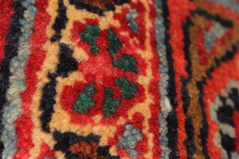 Kashan Red Hand Knotted 97 X 1210 Area Rug 100-28139 Image 7