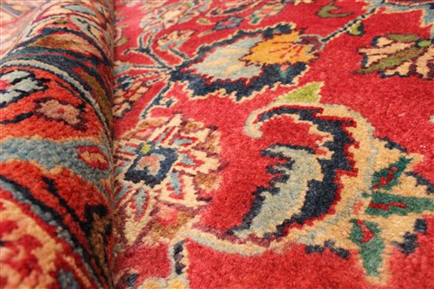 Kashan Red Hand Knotted 97 X 1210 Area Rug 100-28139 Image 8