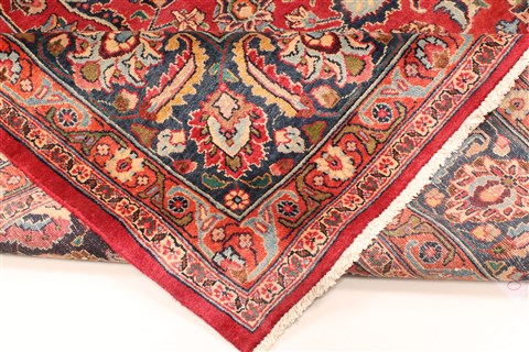 Kashan Red Hand Knotted 97 X 1210 Area Rug 100-28139 Image 9