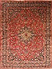 Kashan Red Hand Knotted 97 X 1210  Area Rug 100-28139 Thumb 0