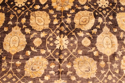 Pishavar Beige Hand Knotted 120 X 176 Area Rug 250-28140 Image 7