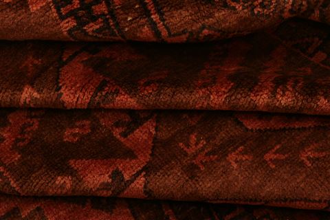 Baluch Brown Runner Hand Knotted 43 X 811 Area Rug 253-28144 Image 3