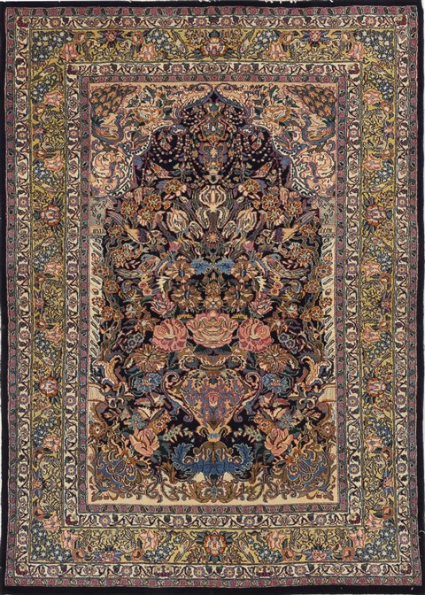 Mashad Green Hand Knotted 49 X 610  Area Rug 500-28146 Image 0