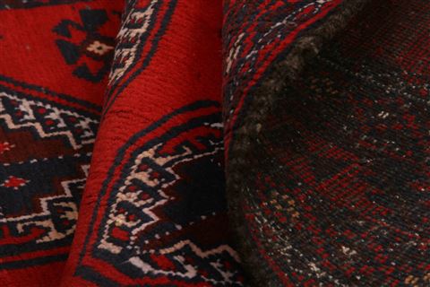 Baluch Red Hand Knotted 30 X 63 Area Rug 253-28151 Image 2