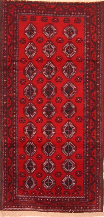 Baluch Red Hand Knotted 30 X 63 Area Rug 253-28151 Image 0
