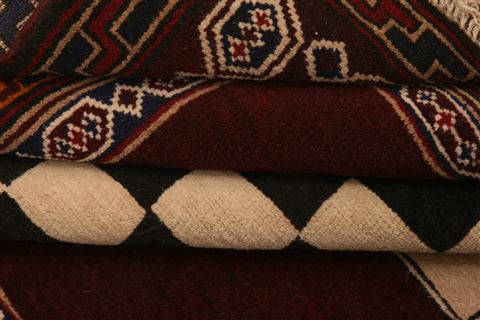 Baluch Brown Square Hand Knotted 43 X 43 Area Rug 100-28154 Image 2