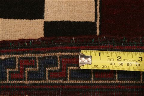 Baluch Brown Square Hand Knotted 43 X 43 Area Rug 100-28154 Image 4