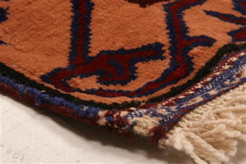 Baluch Red Square Hand Knotted 43 X 43 Area Rug 253-28156 Image 6