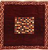 Baluch Red Square Hand Knotted 43 X 43 Area Rug 253-28156 Thumb 0