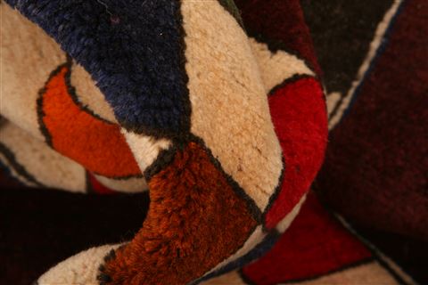 Baluch Red Square Hand Knotted 43 X 43 Area Rug 100-28157 Image 1