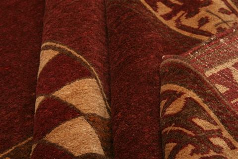 Baluch Red Hand Knotted 41 X 54 Area Rug 100-28159 Image 2