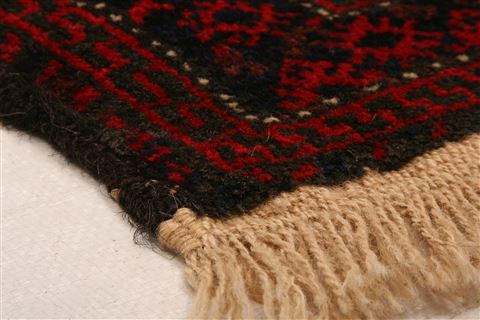 Baluch Red Hand Knotted 30 X 47 Area Rug 253-28160 Image 1