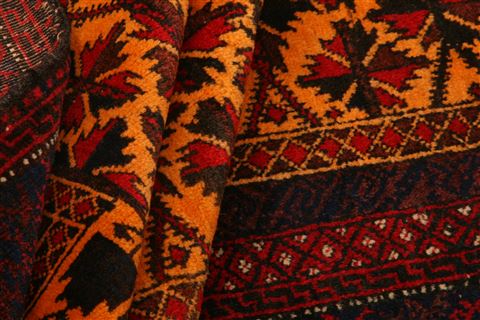 Baluch Red Hand Knotted 30 X 47 Area Rug 253-28160 Image 4