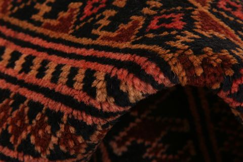 Bakhtiar Red Hand Knotted 210 X 44 Area Rug 253-28163 Image 1