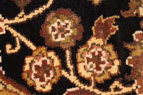 Jaipur Black Round Hand Knotted 60 X 60 Area Rug 250-28205 Image 5