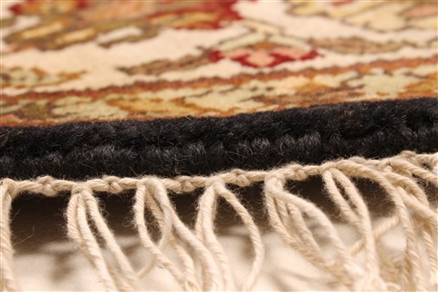 Jaipur Black Round Hand Knotted 60 X 60 Area Rug 250-28205 Image 6