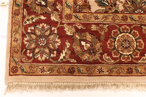Jaipur Beige Hand Knotted 60 X 90 Area Rug 250-28206 Image 7
