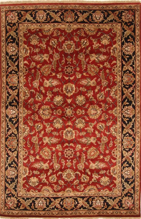 Jaipur Red Hand Knotted 60 X 90 Area Rug 250-28207 Image 0
