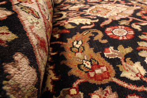 Jaipur Black Round Hand Knotted 60 X 60 Area Rug 250-28211 Image 2