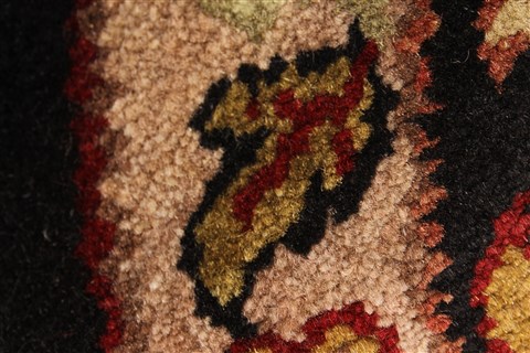 Jaipur Black Round Hand Knotted 60 X 60 Area Rug 250-28211 Image 5