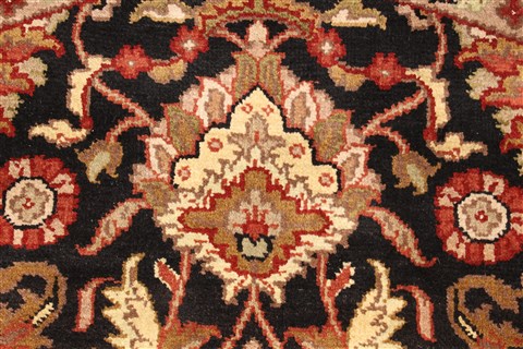 Jaipur Black Round Hand Knotted 60 X 60 Area Rug 250-28211 Image 8