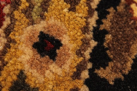 Jaipur Red Round Hand Knotted 60 X 60 Area Rug 250-28212 Image 2