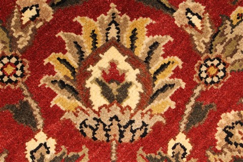 Jaipur Red Round Hand Knotted 60 X 60 Area Rug 250-28212 Image 4
