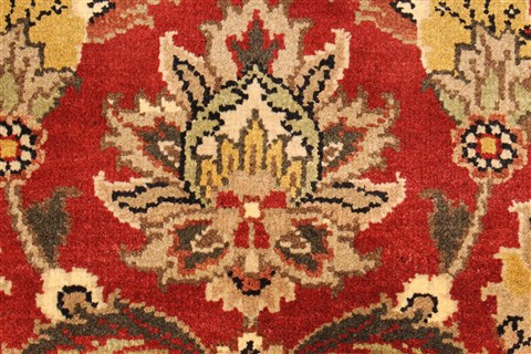 Jaipur Red Round Hand Knotted 60 X 60 Area Rug 250-28212 Image 5