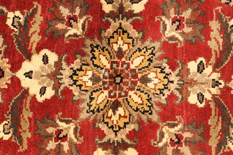 Jaipur Red Round Hand Knotted 60 X 60 Area Rug 250-28212 Image 7