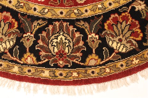 Jaipur Red Round Hand Knotted 60 X 60 Area Rug 250-28212 Image 8