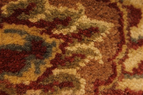 Jaipur Beige Round Hand Knotted 60 X 60 Area Rug 250-28213 Image 1