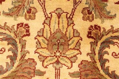 Jaipur Beige Round Hand Knotted 60 X 60 Area Rug 250-28213 Image 3