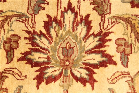 Jaipur Beige Round Hand Knotted 60 X 60 Area Rug 250-28213 Image 4
