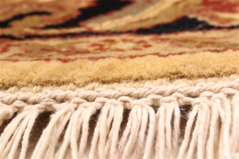 Jaipur Beige Round Hand Knotted 60 X 60 Area Rug 250-28213 Image 5