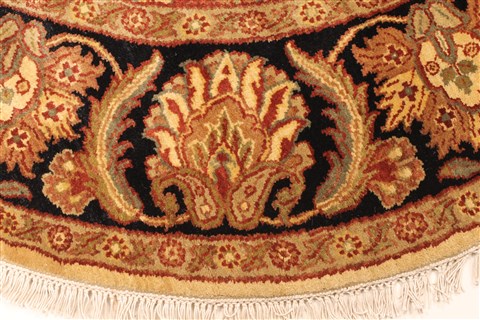 Jaipur Beige Round Hand Knotted 60 X 60 Area Rug 250-28213 Image 7