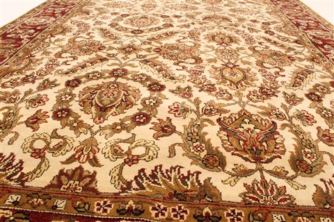 Jaipur Beige Hand Knotted 60 X 90 Area Rug 250-28214 Image 11