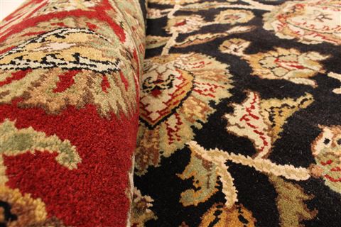 Jaipur Black Round Hand Knotted 80 X 80 Area Rug 250-28216 Image 2