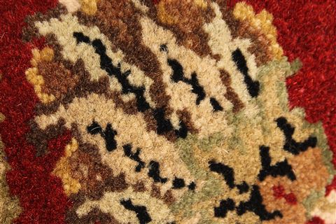 Jaipur Black Round Hand Knotted 80 X 80 Area Rug 250-28216 Image 5