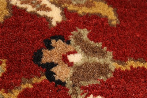 Jaipur Beige Round Hand Knotted 80 X 80 Area Rug 250-28217 Image 3