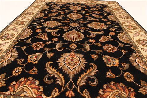 Jaipur Black Hand Knotted 40 X 60 Area Rug 250-28218 Image 10