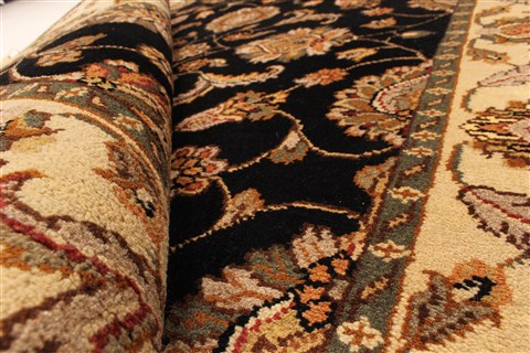 Jaipur Black Hand Knotted 40 X 60 Area Rug 250-28218 Image 12