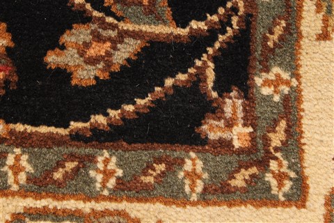 Jaipur Black Hand Knotted 40 X 60 Area Rug 250-28218 Image 4
