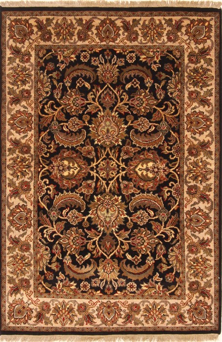 Jaipur Black Hand Knotted 40 X 60 Area Rug 250-28220 Image 0